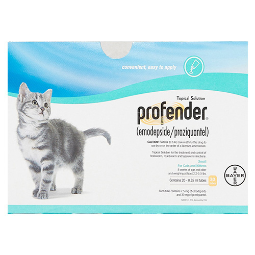 Profender Small Cats & Kittens (0.35 Ml) 2.2-5.5 Lbs 2 Doses